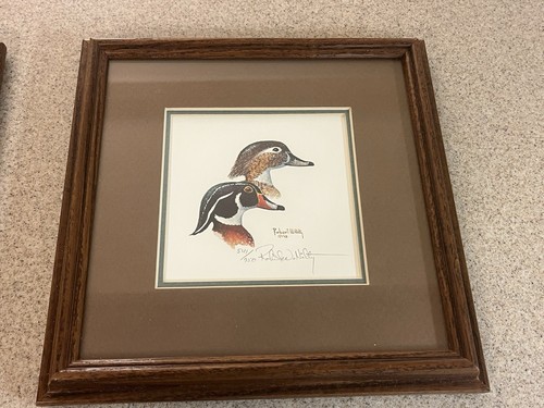 3 Original Robert Hilty Framed Matted Signed Numbered Duck Watercolor Prints - Picture 4 of 11