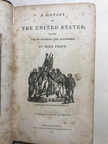 Rare Vintage 1847 Book Frost's United States A History Of The United States - Picture 3 of 14