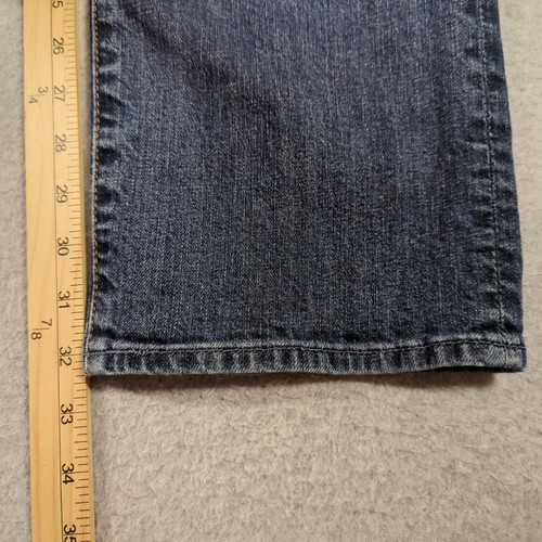 7 For All Mankind Jeans Mens 34x32 Blue Denim Standard Straight Stretch - Bild 8 von 12