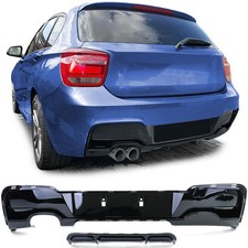 Heckdiffusor Performance Schwarz Glanz passt f�r BMW 1er F20 F21 120 125 11-15