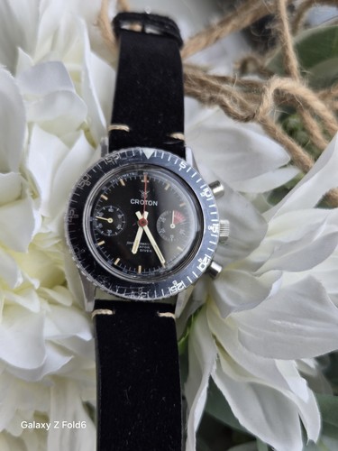 1960's Croton Chronomaster Aviator Sea Diver - Picture 2 of 6