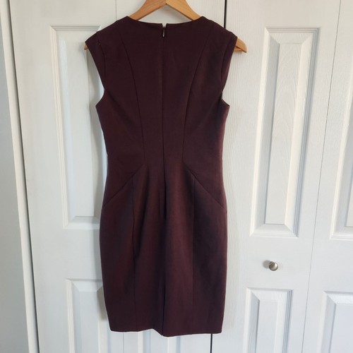 The Limited Damen Kleid Größe 0 Weinrot Ärmellos Etuikleid - Bild 2 von 9