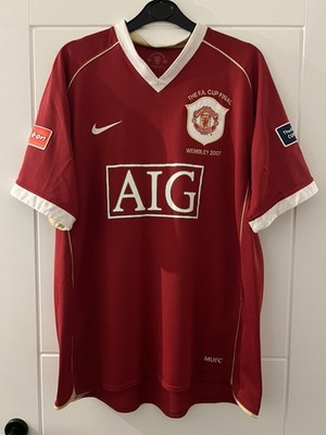 Manchester United Heim Fußball Trikot 2006/07 FA Cup Finale 2007 Ronaldo #7 Large