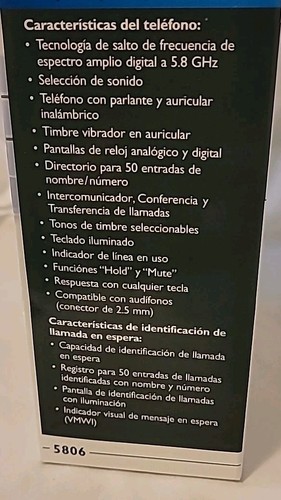 AT&T Akku-Erweiterungsmobilteil 5806, 5,8 GHz Verwendung mit 5830 5840 5870 3358 3658B  - Bild 8 von 16