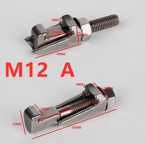 304 Stainless Steel Caliper Double-sided Hook Groove Bolt Flange Locking Fixture - Picture 15 of 24