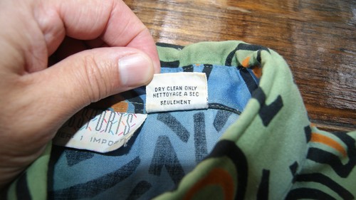 Vintage 90s Keith Haring Style AOP Passports Pier 1 Imports Mens L Button Shirt - Picture 3 of 9