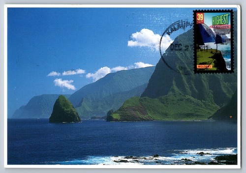 #4060 Wonders of America Highest Sea Cliffs Maxi Card - Picture 1 of 2