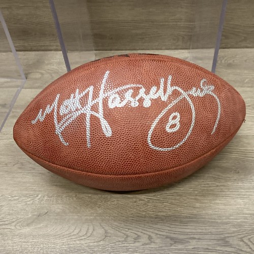 Matt Hasselbeck Signed Football #8 Encased - Picture 5 of 11