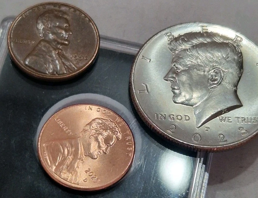 2025 D LINCOLN CENTS 1960 D U.2025 D ,,2023 P KENNEDY ALLE IM STEMPEL GLANZ - Bild 4 von 4