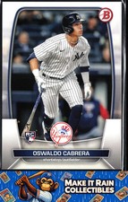 Oswaldo Cabrera 2023 Bowman #32 New York Yankees Rookie RC