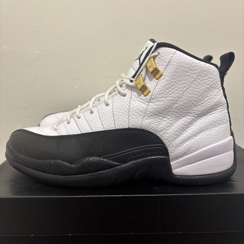 2013 Air Jordan 12 Taxi Men’s Size 7.5 White Black Gold Super Clean  - 第 1/9 張圖片