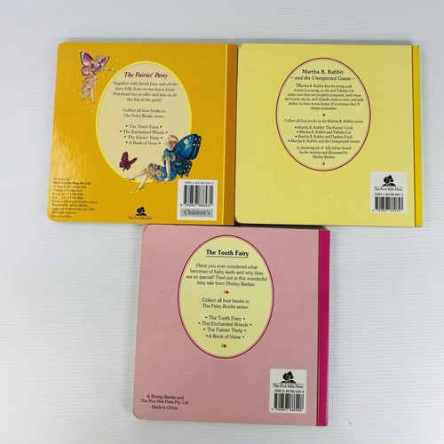x3 Shirley Barber Board Book Lot Vintage 90s Fairies Hardcover Martha B Rabbit - Picture 2 of 12