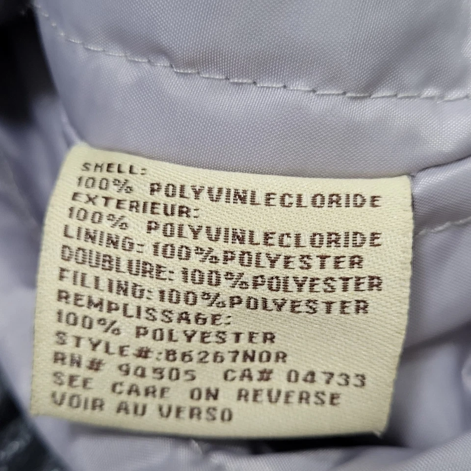 BC Ethic Black Faux Leather Full Zip Quilted Liner Moto Jacket Size Small S - Image 4 of 4