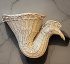 Hanging Wicker Chicken Vase