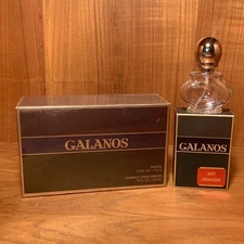 GALANOS Parfum 1/4 oz Glass & .15 Oz Spray NEW SEALED BOX Vintage +GIFT Atomizer