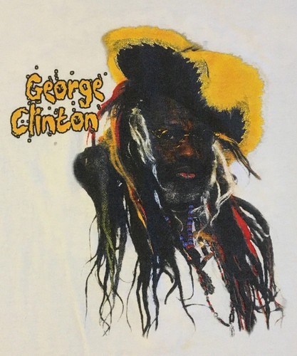 Camisa De Colección George Clinton P Funk Desteñida Distress M Gira de Conciertos Funkadelic Años 90 Y2k - Imagen 3 de 19