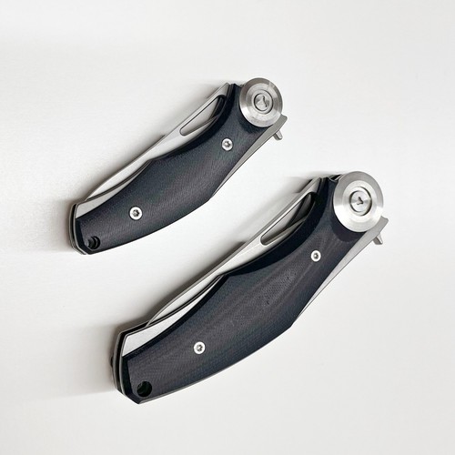 2 Klappmesser Set D2 Stahlklingen G10 Griff - groß & klein EDC - Bild 6 von 10