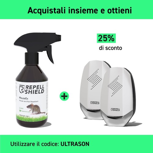 Repellente Ultrasuoni per Topi Da Esterno E Interno X2- Repellente per Animali I - Foto 8 di 8