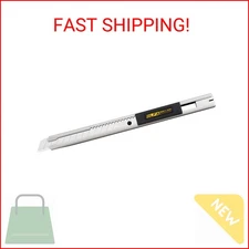 OLFA 9mm Stainless-Steel Utility Knife (SVR-2) - Multi-Purpose Retractable Preci