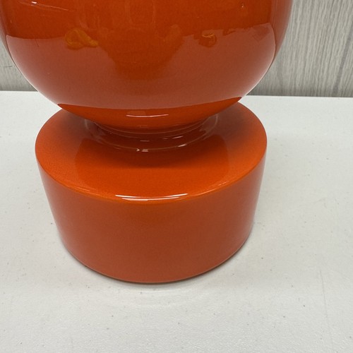 Pino Spagnolo Sicart Era ORANGE ITALY 0049 Ceramic Vase 1970s 12.75" - Picture 12 of 22