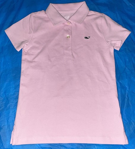 Vineyard Vines Girls Pique Polo Shirt Pink-Lavender Sz XS (5-6) NEW - Picture 1 of 3