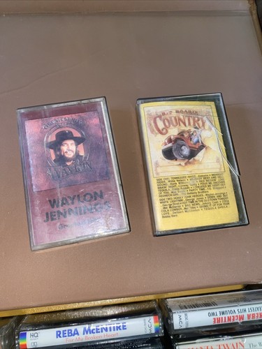 Cassettes And  Leather Storage Containers Country Music Tapes Lot - Picture 11 of 14