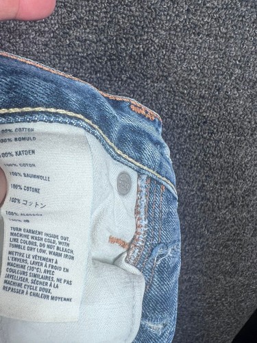 Abercrombie Horton Classic Straight Jeans Boys Size 14 Blue Denim Slim Mid Rise - Picture 7 of 11