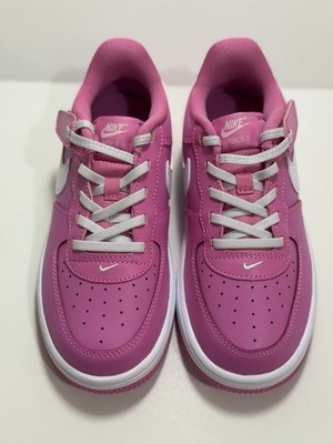 Nike Force 1 Low Girls 2Y Pink White Sneakers Shoes Fuchsia Dream FN0237-600
