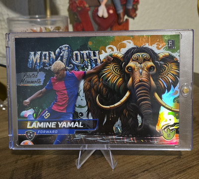 Wild Card Alumination Dino-Might Lamine Yamal Soccer Serial # 1/1 LY02