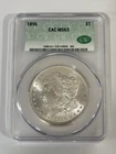 1896 Morgan Silver Dollar $1 CAC MS63