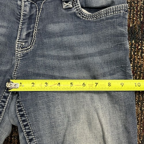 Rock Revival Haine Damenjeans Größe 32 Easy Boot blau bestickt Glitzer 35 x 30 - Bild 11 von 16