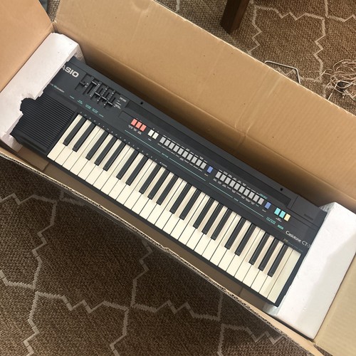 Casio Casiotone CT-370 Electronic Keyboard Vintage Synthesizer Japan Complete! - Picture 5 of 11