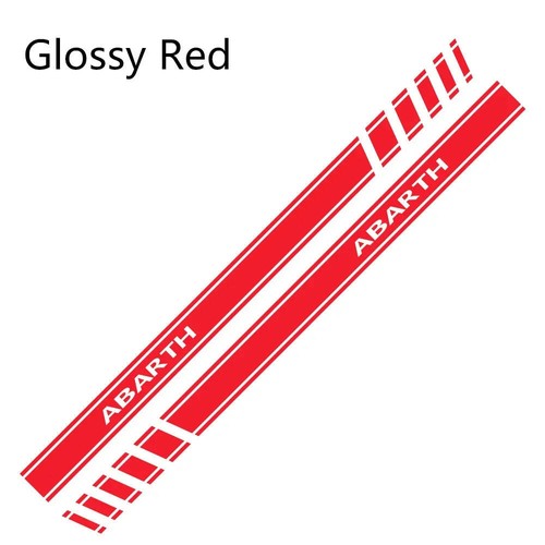 2pcs Car Door Side Stickers For FIAT Abarth 500 595 Long Sport Stripes Styling V - Picture 13 of 22