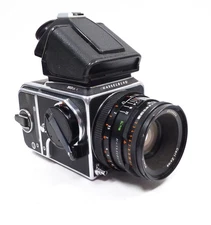 Hasselblad 503CX with 80MM F2.8 Planar T* CF lens and 120 Back and Prism Finder