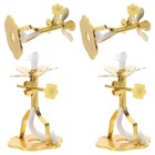  4pcs Temple Oil Lamp Wick Holder: Adjustable Alloy Wick Stand Replacement -