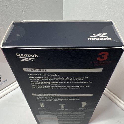 MASAJEADOR EMS 3 EN 1 CUERPO COMPLETO REEBOK - Alivio rápido del dolor - Pulsos eléctricos NUEVO - Imagen 7 de 7