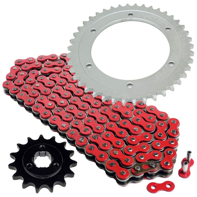 Red Drive Chain And Sprocket Kit for Suzuki DR650SE 19962018 eBay