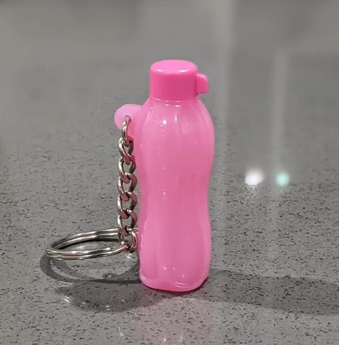 Tupperware Eco Bottle  KeyChain Pink New - Picture 1 of 3