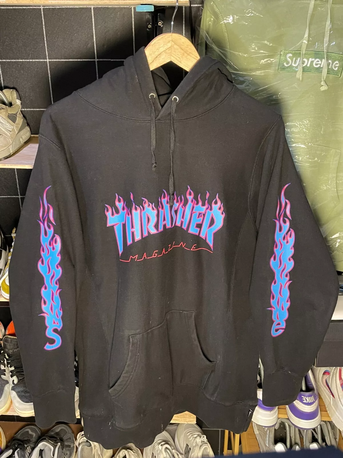 Sweat à capuche Preloved Supreme × Thrasher Supreme X Thrasher 2015
