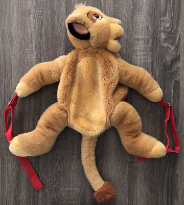 Vintage SKM plush lion backpack dead stock festival dopamine kid backpack Brings back plush animal backpacks! • #90snostalgia  main image 2