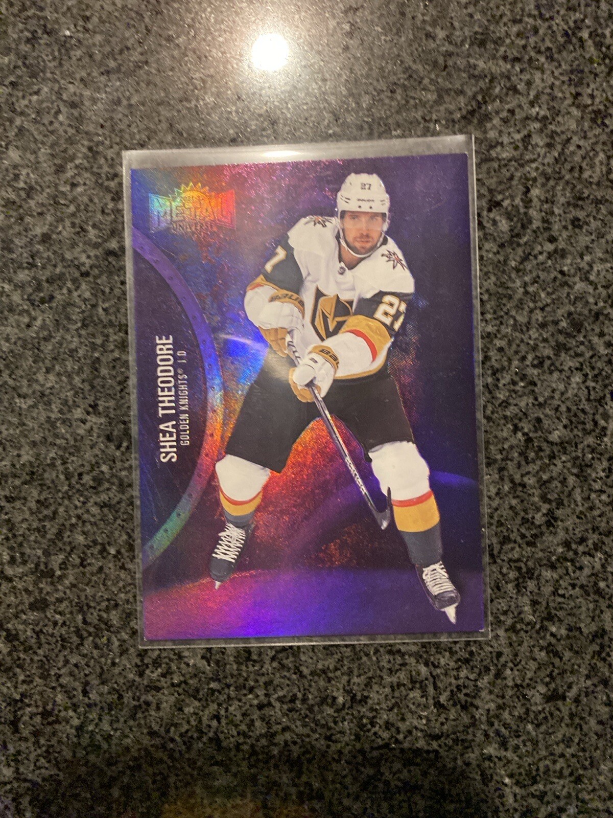 Shea Theodore 2021-22 Skybox Metal Universe purple spectrum #54 117/199