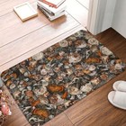 Skeleton Skull Bone Anti-Slip Doormat Baroque Macabre Balcony Carpet Welcome Rug