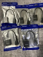 Moread HDMI to VGA Adapter, Black lot of 5 units NEW factory sealed X0031AM0BJ