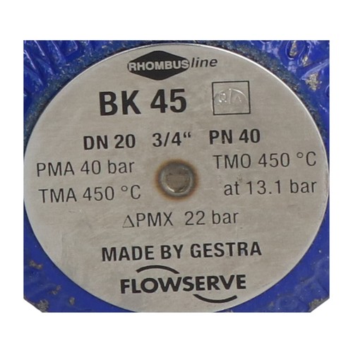 Trampa de vapor termostática Gestra BK45-DN20-PN40 UMP usada - Imagen 2 de 7