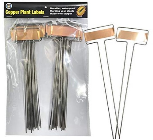 Owlery Copper Plate Metal Plant Labels Garden Stake Tags Assorted Sizes - Picture 11 of 15