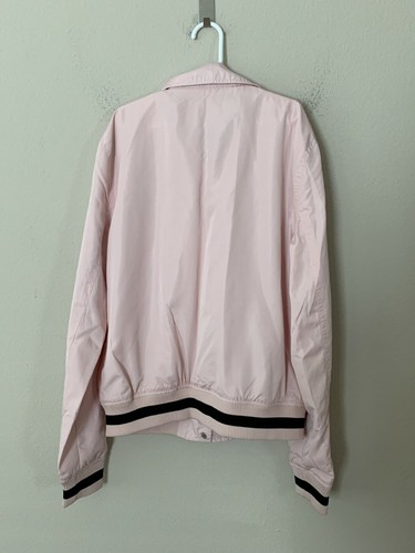 NWT! Forever 21 Women's Sz S Los Angeles Pink Light Weight Bomber Jacket - Picture 5 of 6