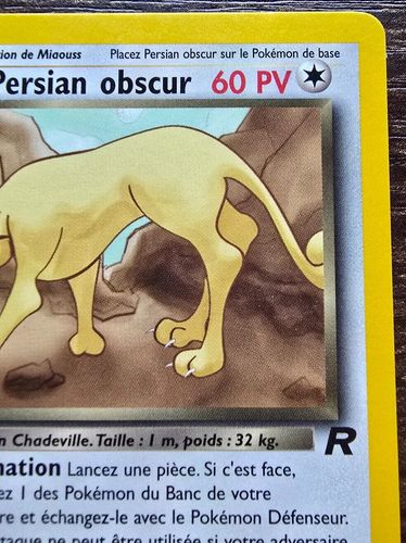 Pokemon Card No. 42/82 Persian Obscur (Dark Persian) 1st Edition French N/M - Picture 3 of 6