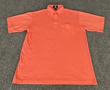 Oak Creek Mens M VTG 80s 90s Pocket Polo Shirt Salmon Basic Minimalist