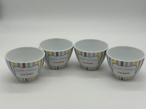 Robert Gordon Australia Pure Fresh Candy Bowls Multicolored Stripe (Set of 4)