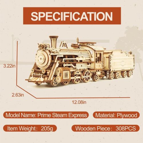 ROKR Car Model Mechanical Wooden 3D Puzzle Self Assembly Kit Boys Teens Toy Gift - Picture 27 of 71
